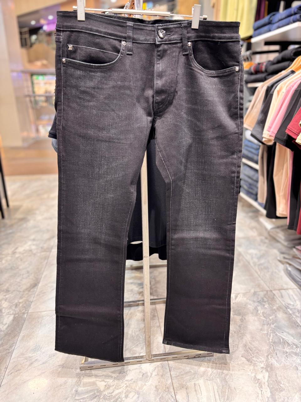 2954-Black Denim Jeans view 4