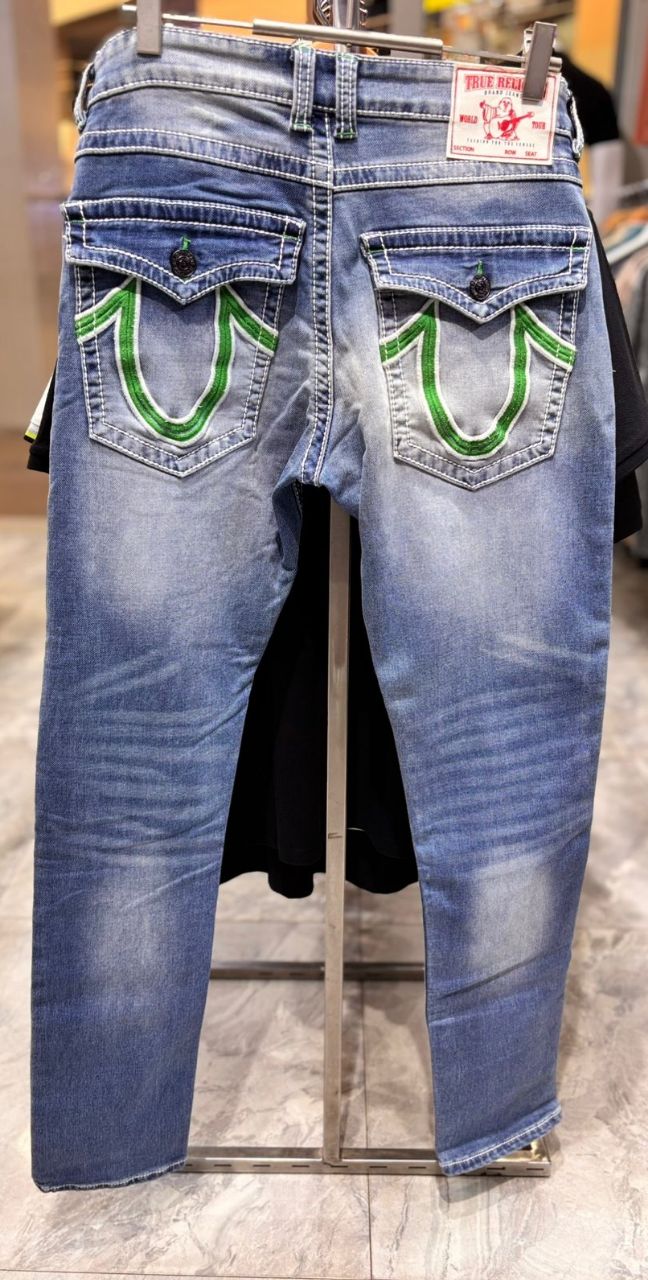 TS01-Blue Denim Jeans Slim Fit view 5
