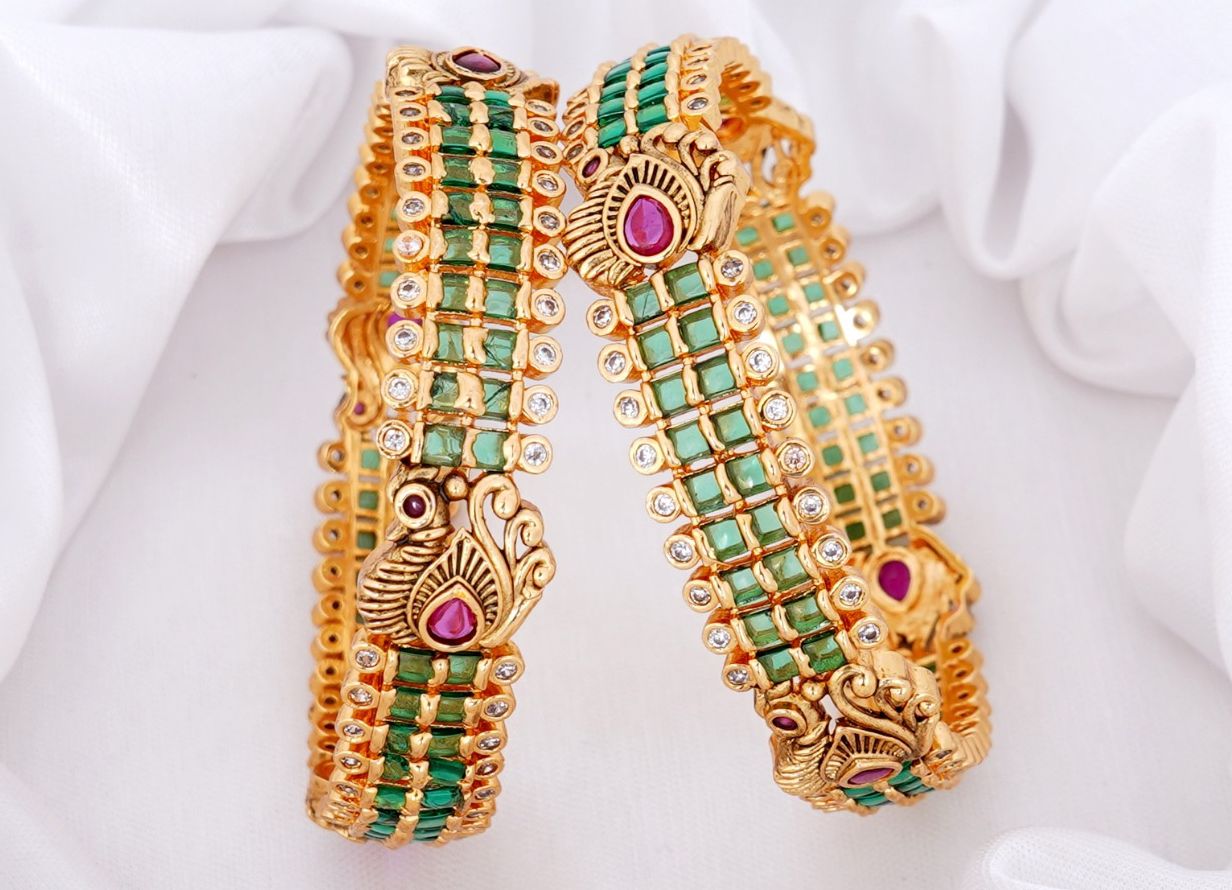 Mat Green Bangle