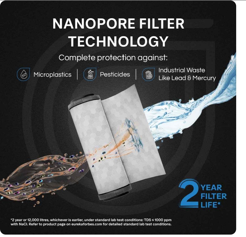 Aquaguard Nova RO + UV Stainless Steel Alkaline 2X Water Purifier | 2 Year Filter Life | With Mega Sediment Filter view 2