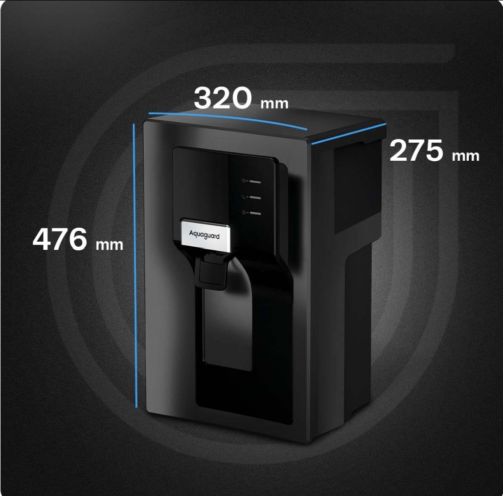 Aquaguard Nova RO + UV Stainless Steel Alkaline 2X Water Purifier | 2 Year Filter Life | With Mega Sediment Filter view 6