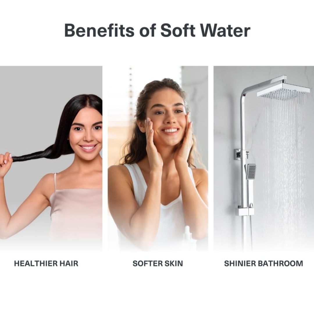 Aquaguard AWS I-600 Water Softener | Protects Skin, Hair & Geysers from Hard Water | Advanced Ionic Transfer Tech | Ideal for Bathrooms & Apartments Use|Manual Recharge|Non-Electric|Wall Mounted view 3