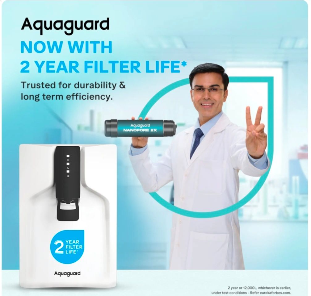Aquaguard Vector RO+UV+MC 2X Water Purifier | 2 Year Filter Life | With Mega Sediment Filter view 7