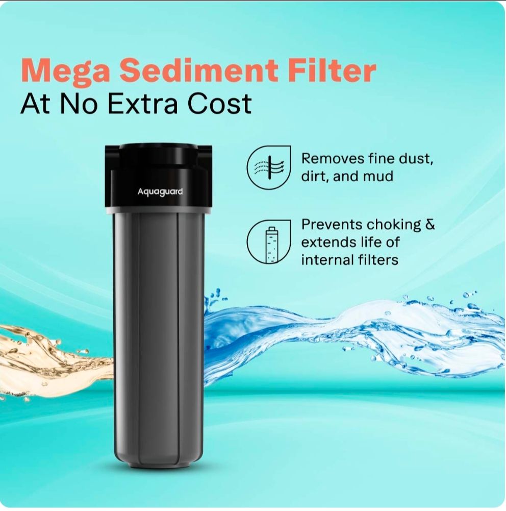 Aquaguard Enrich Crest UV Duo 2X Water Purifier | 2 Year Filter Life | With Mega Sediment Filter view 9