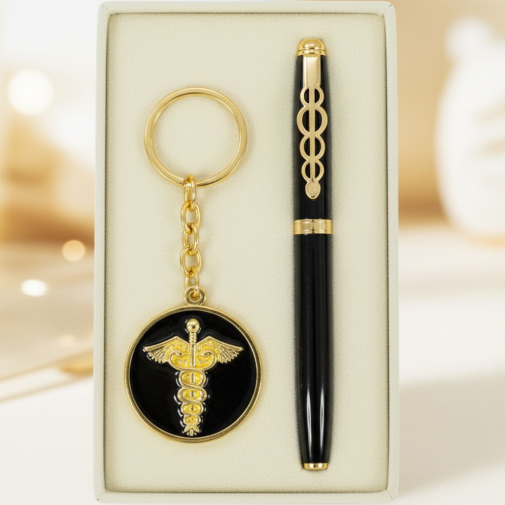CA India Keychain and Pen Set view 2