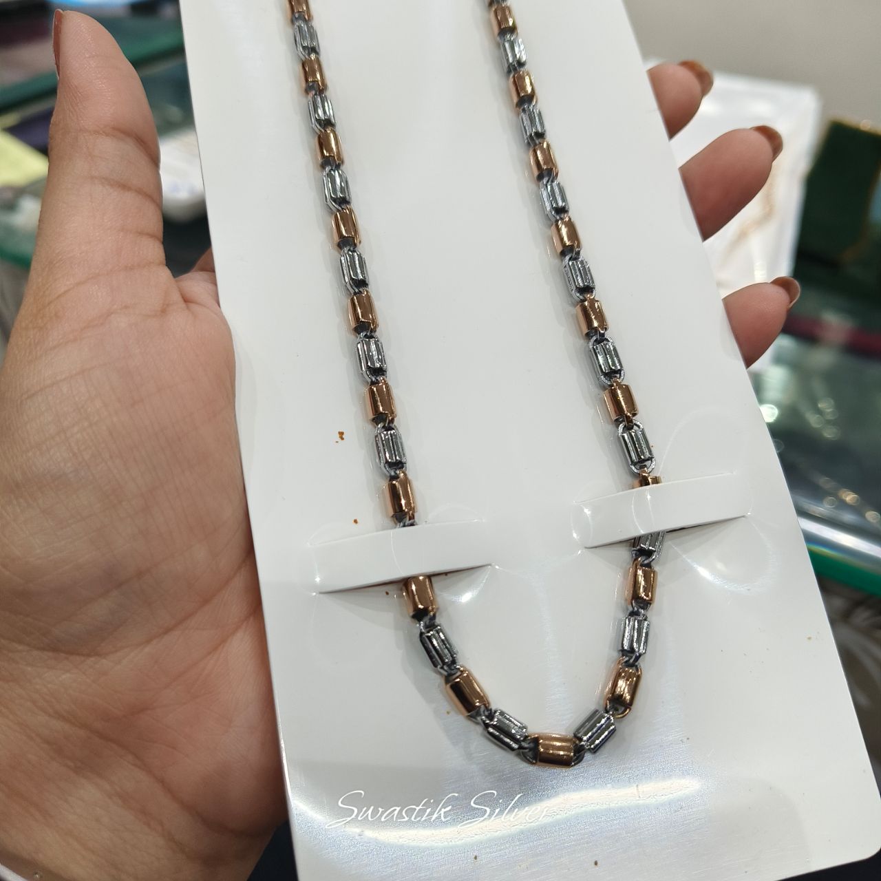 92.5 Dual Tone Unisex Neck Chain view 4