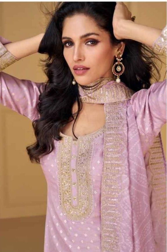 Designer Nutan Georgette Readymade Embroidered Suit - 5573 / HC001530 view 2
