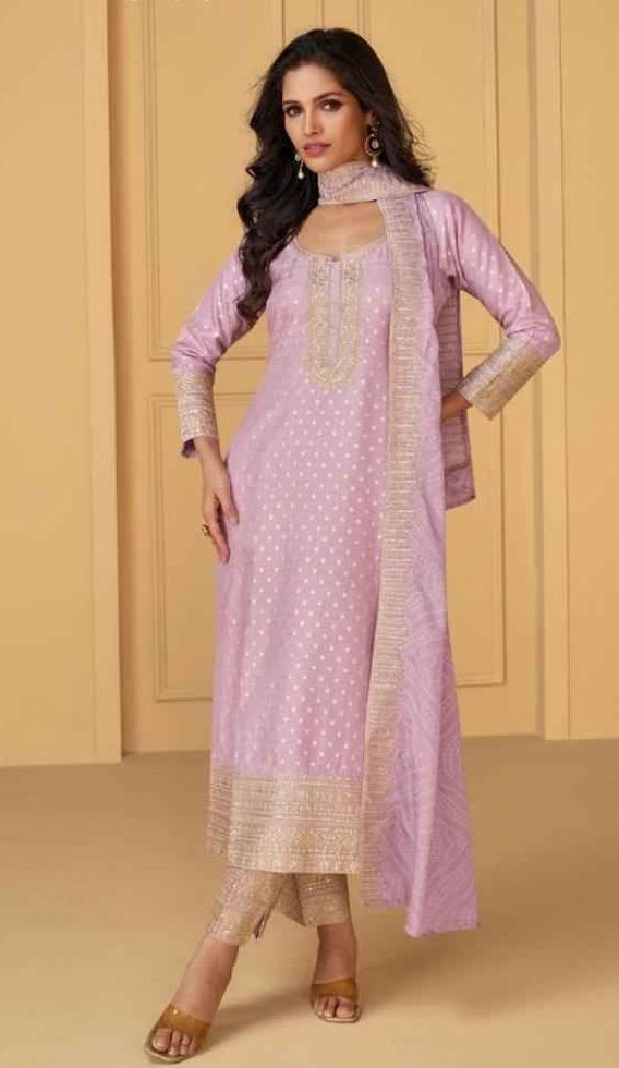 Designer Nutan Georgette Readymade Embroidered Suit - 5573 / HC001530 view 4