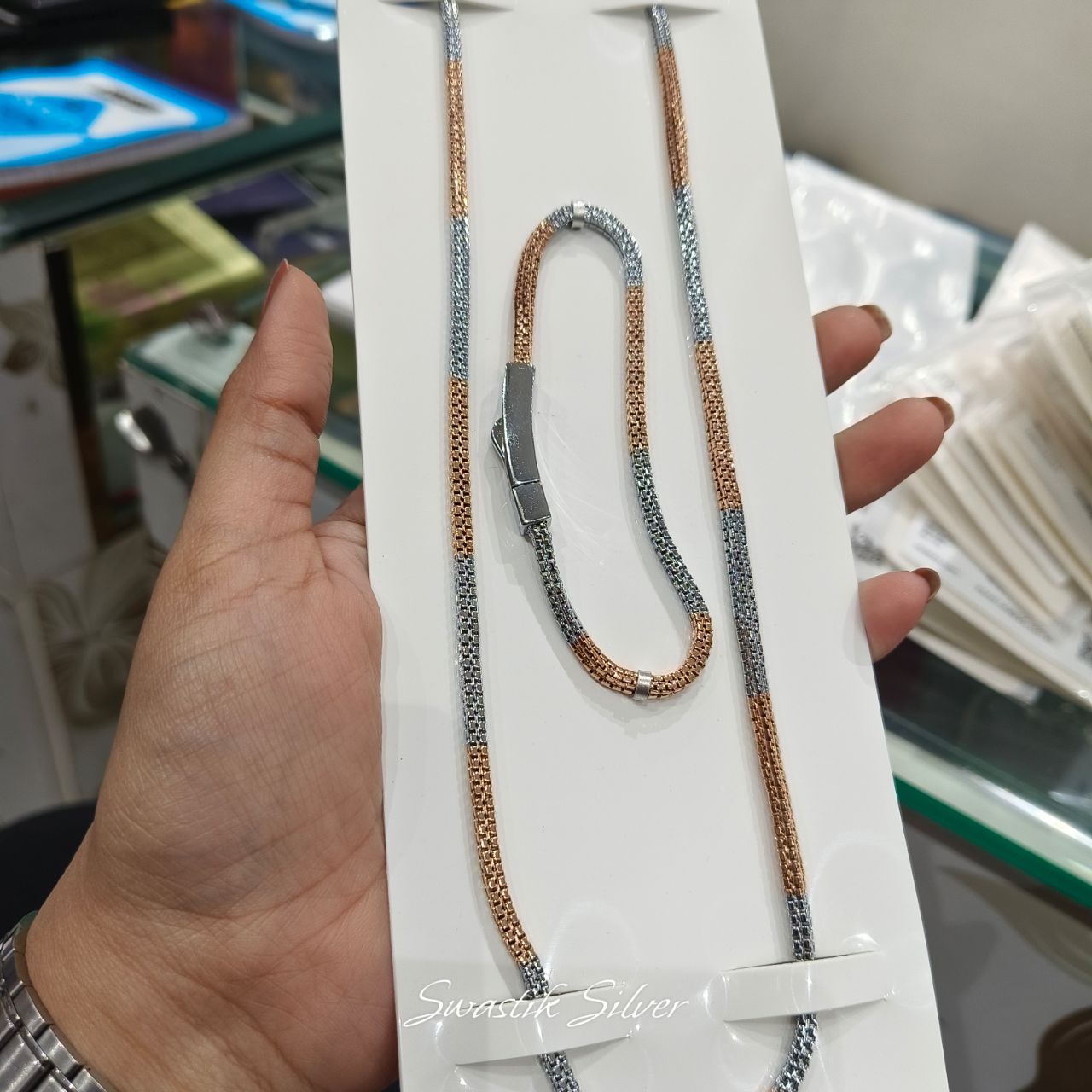 Two-Tone Chain With Bracelet view 3