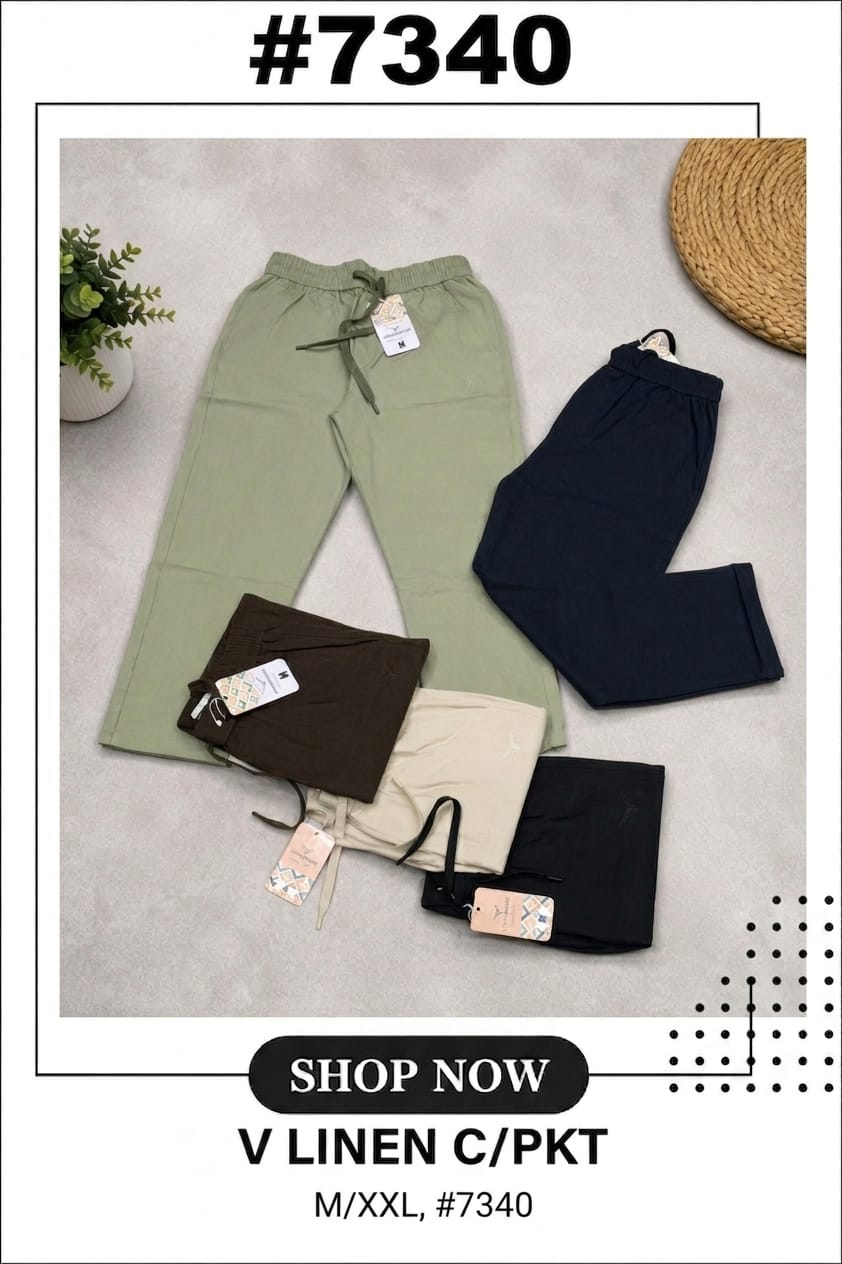 V LINEN C/PKT (7340)