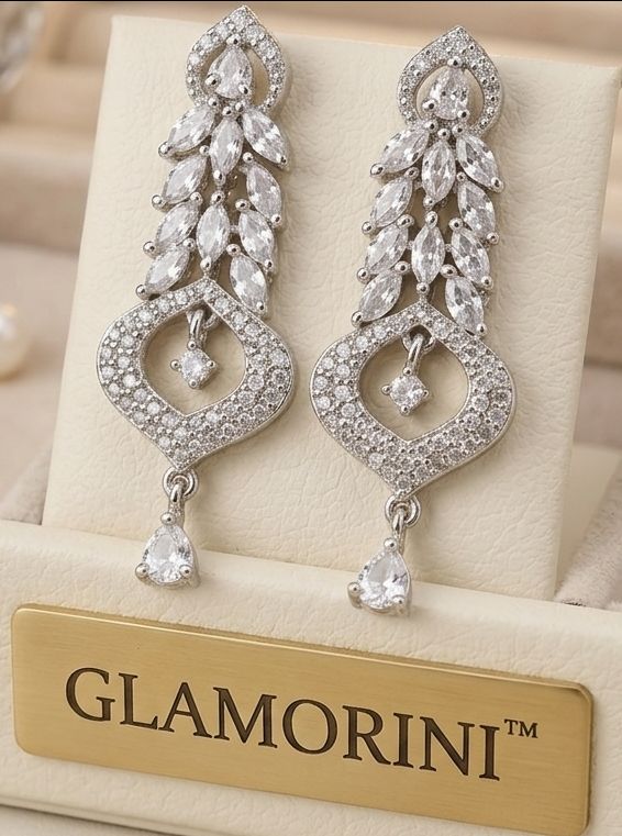 American Diamond Designer Earrings view 2