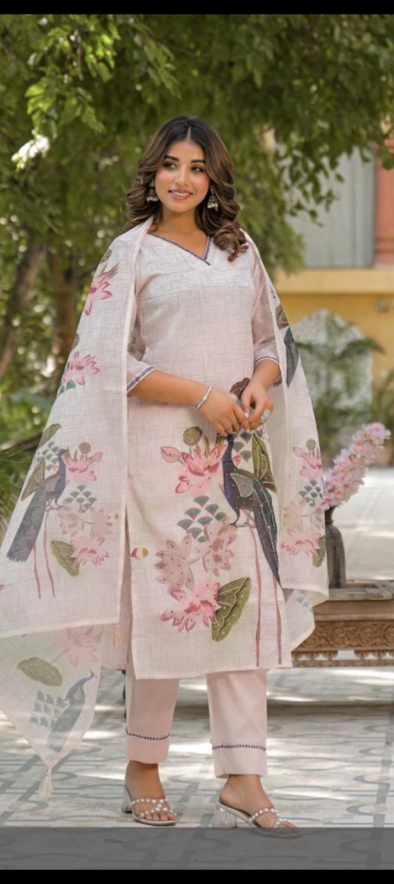 Floral Printed Ethnic Suit