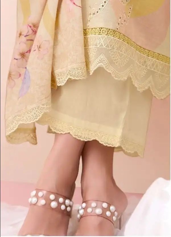 RESHAM ART COTTON VINTAGE EMBROIDERY WITH DIGITAL PRINT UNSTITCHED SUIT - 913 / HC002473 view 3