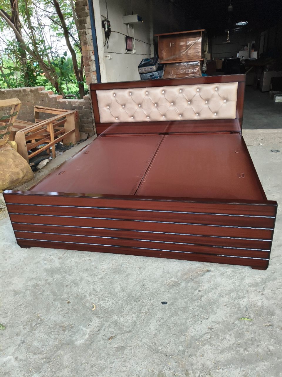 Designer Wooden Bed view 4