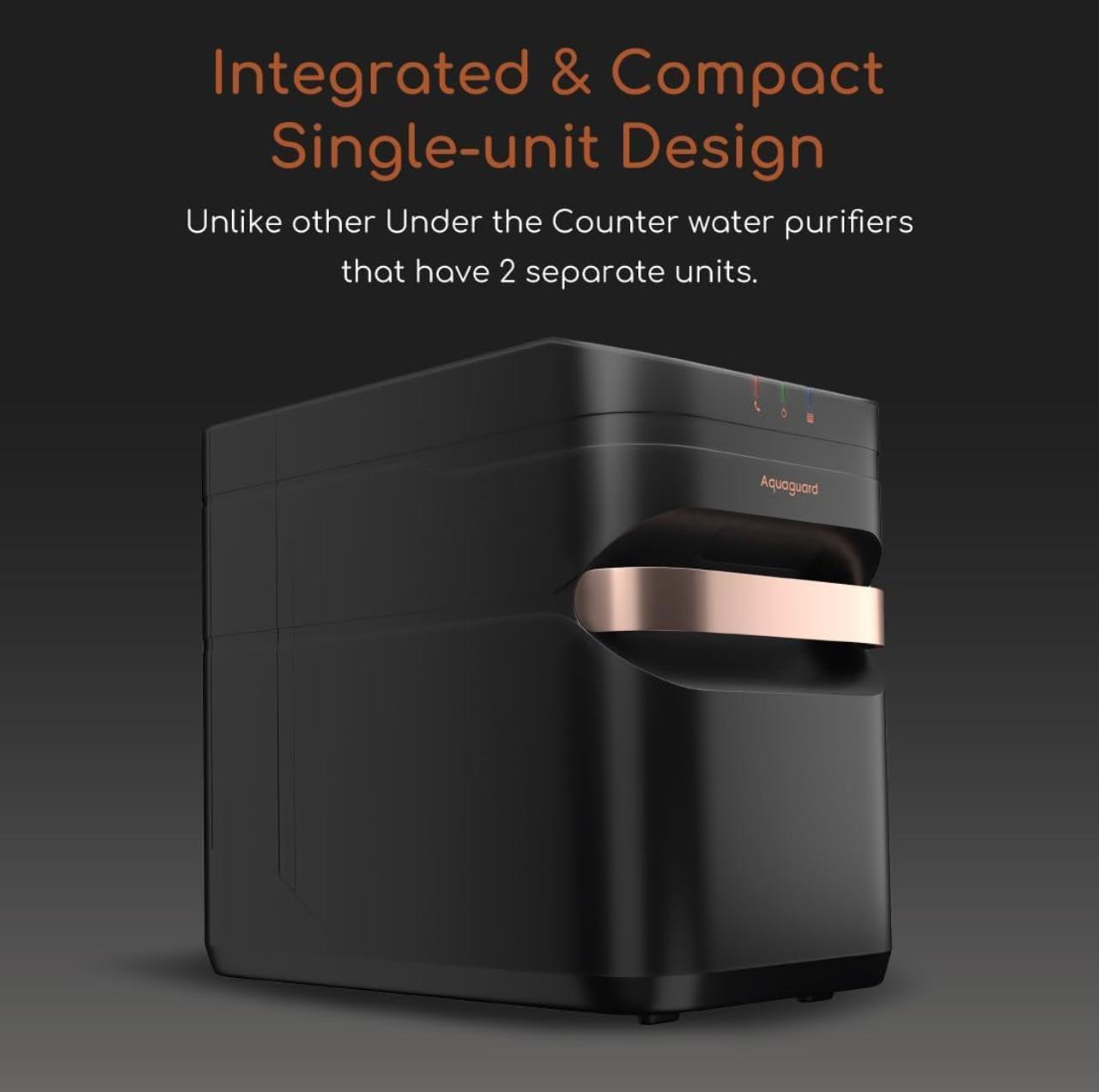 Aquaguard Designo UTC RO+UV 2X Water Purifier | 2 Year Filter Life | With Mega Sediment Filter view 7
