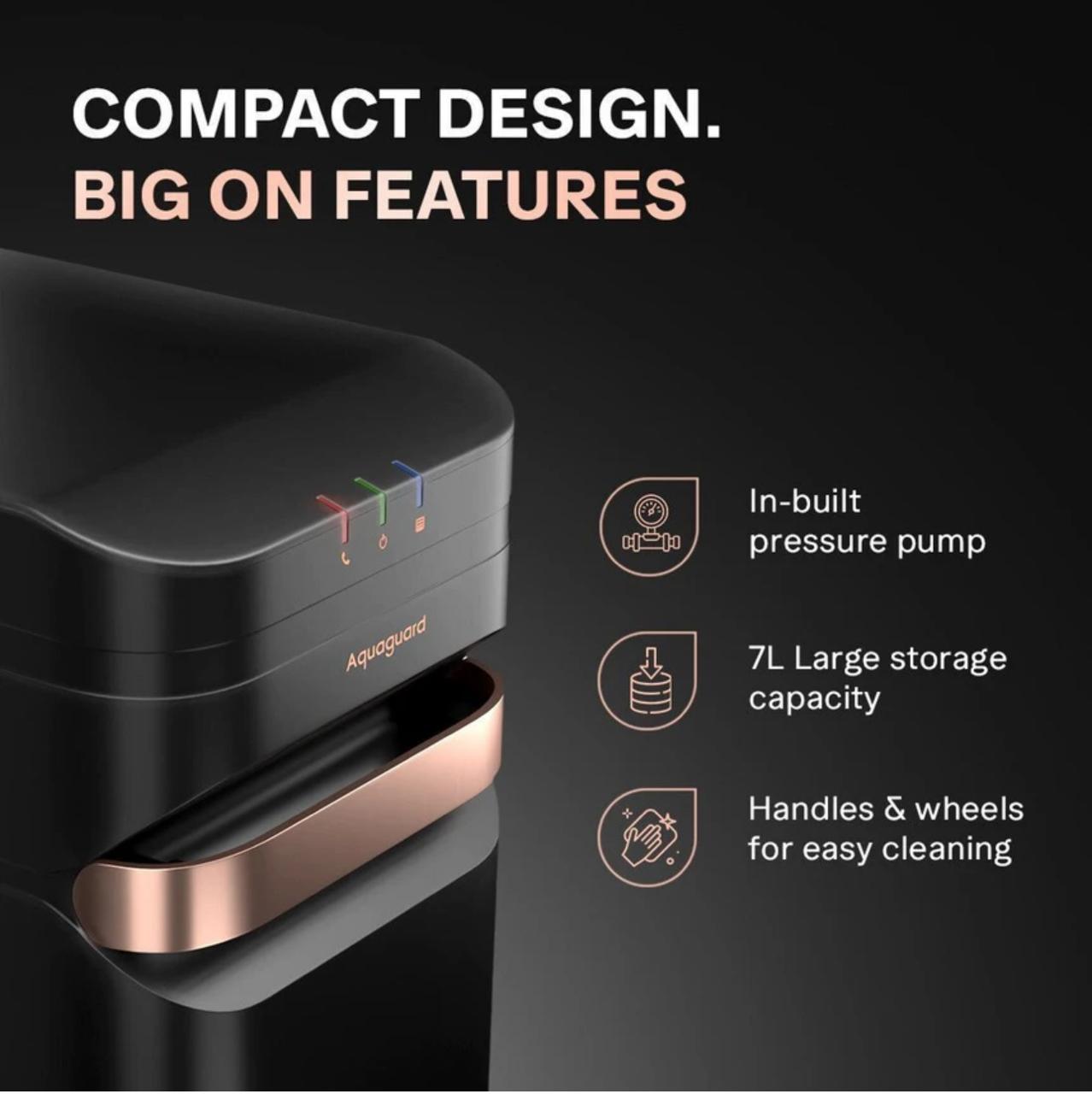 Aquaguard Designo UTC RO+UV 2X Water Purifier | 2 Year Filter Life | With Mega Sediment Filter view 3