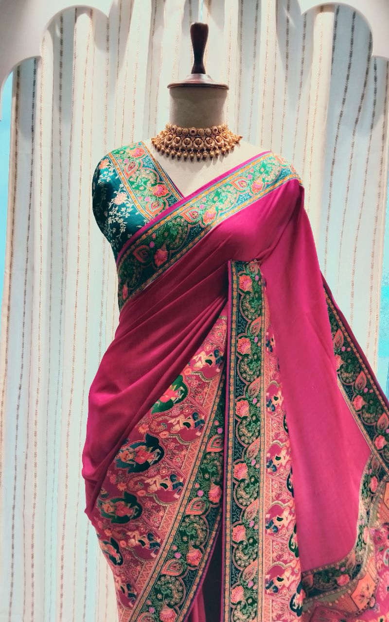 Dulha Silk Designer Saree view 5