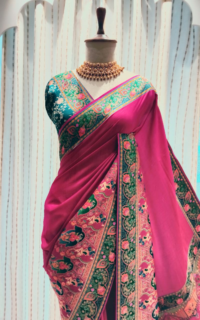 Dulha Silk Designer Saree view 6