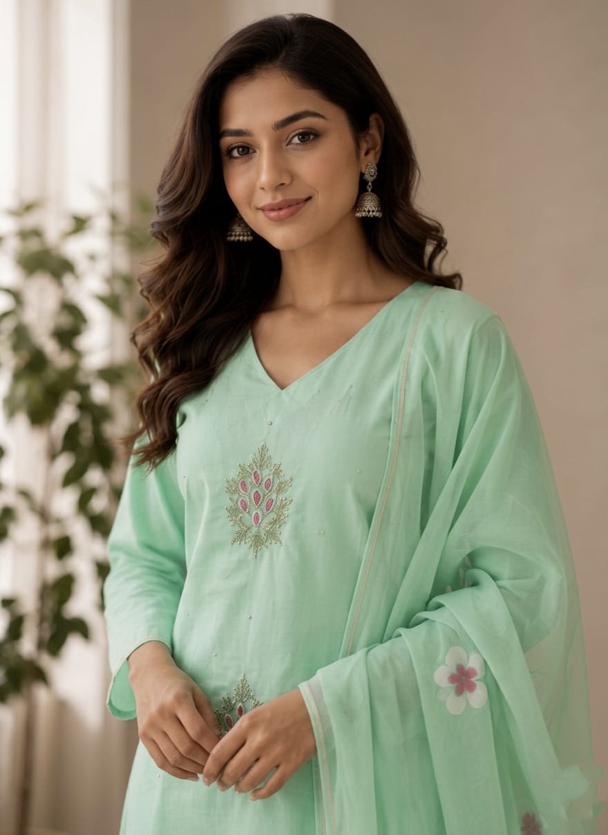 Pistachio Suit Set view 2
