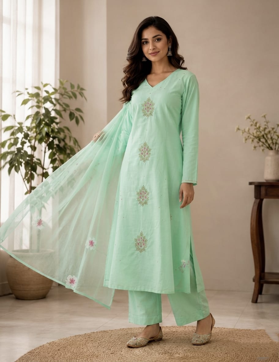 Pistachio Suit Set view 3