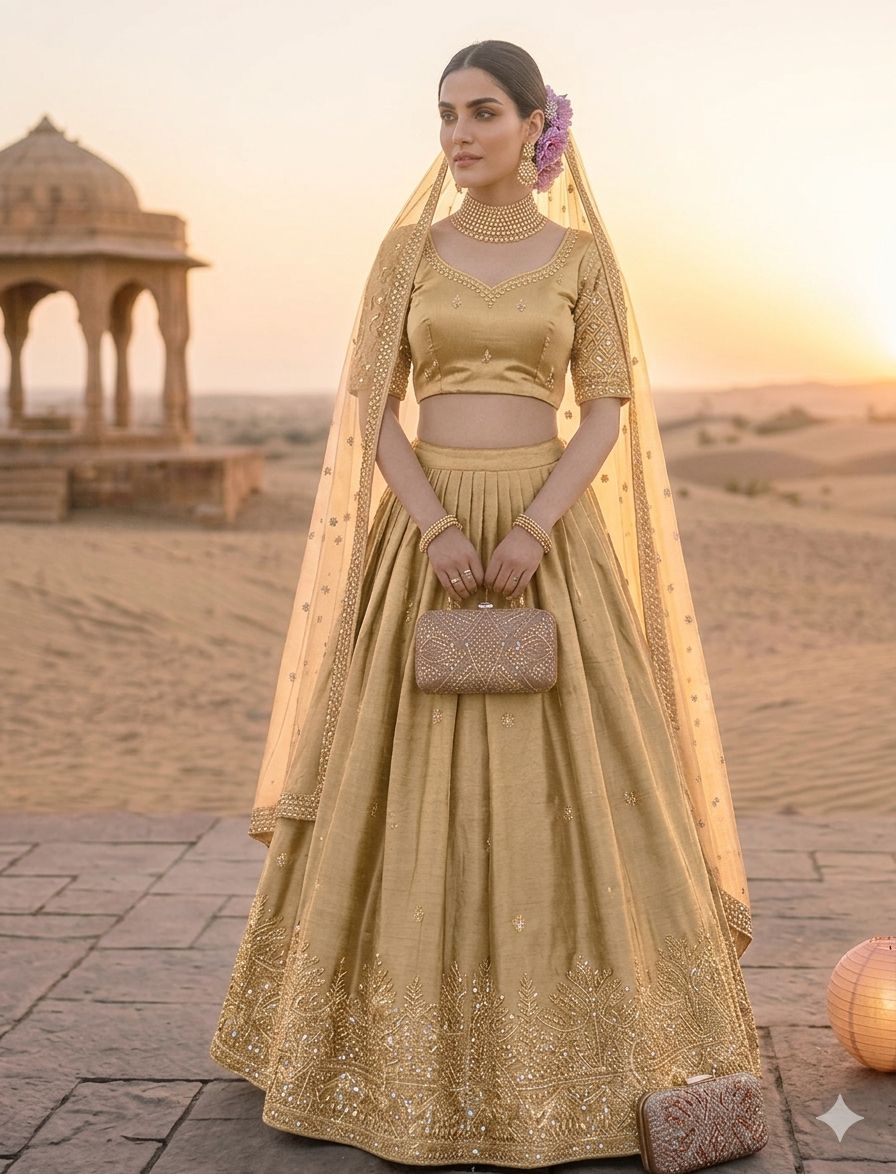 Embroidery Lehenga 💜 view 2