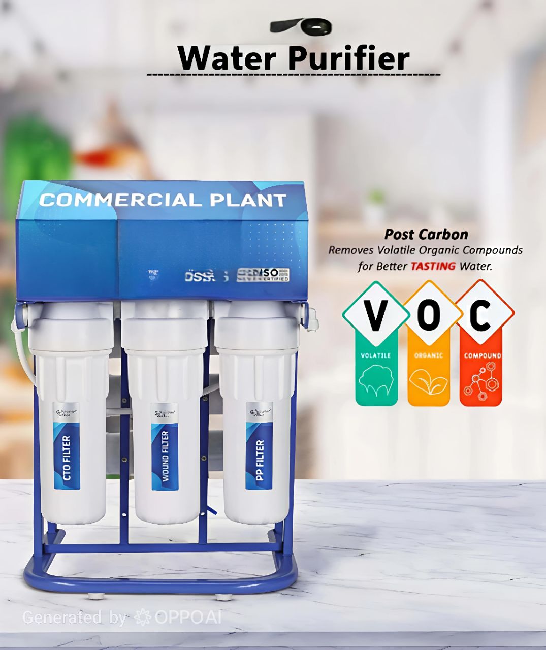 30LPH RO With Mega Sediment Filter Copper+ Alkaline view 2