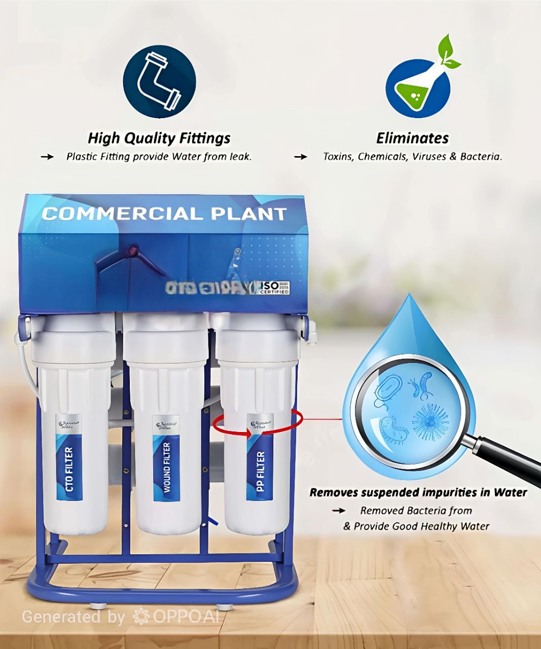 30LPH RO With Mega Sediment Filter Copper+ Alkaline view 5