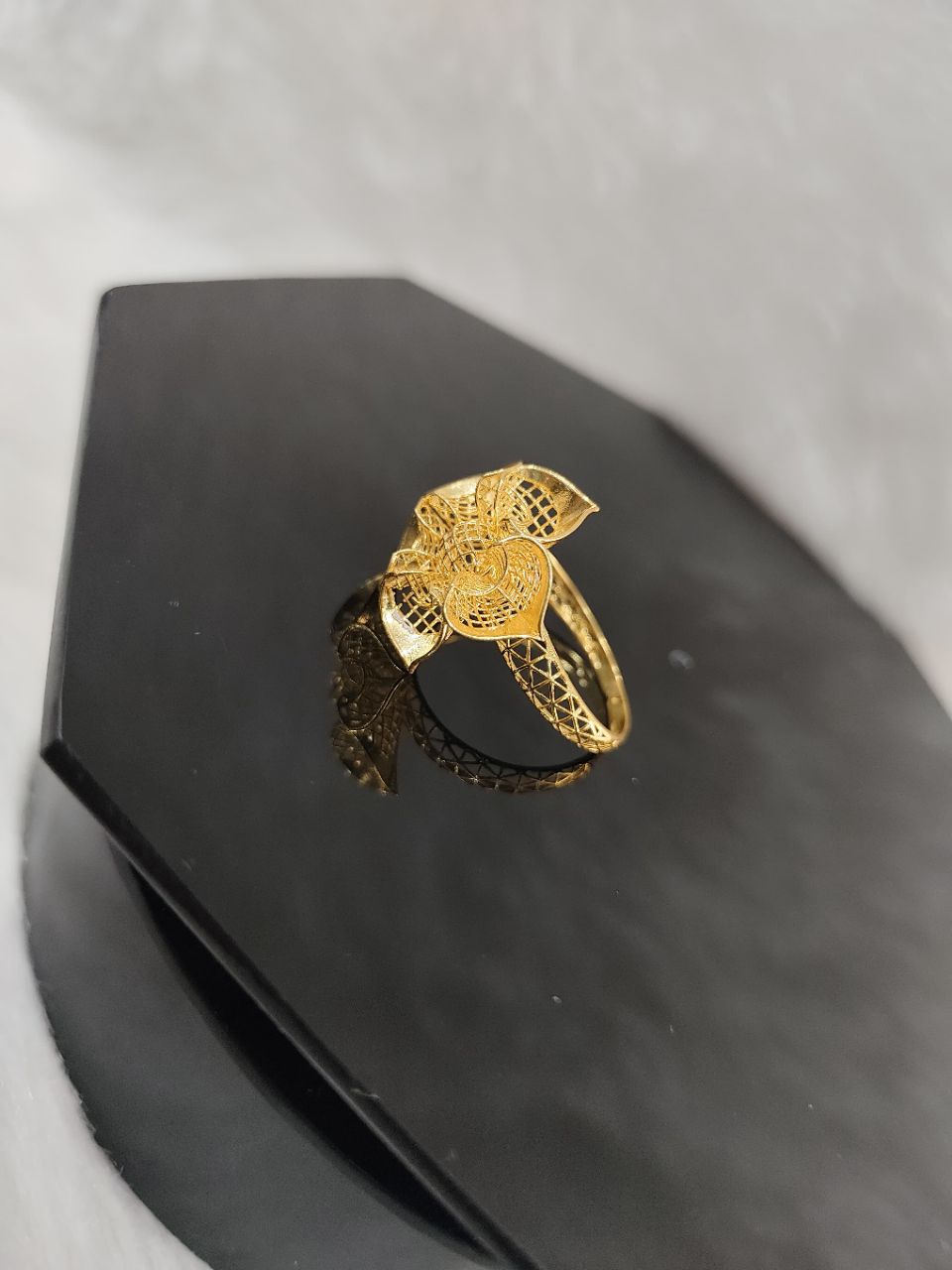 Gold Plated Cocktail Ring 1 view 2