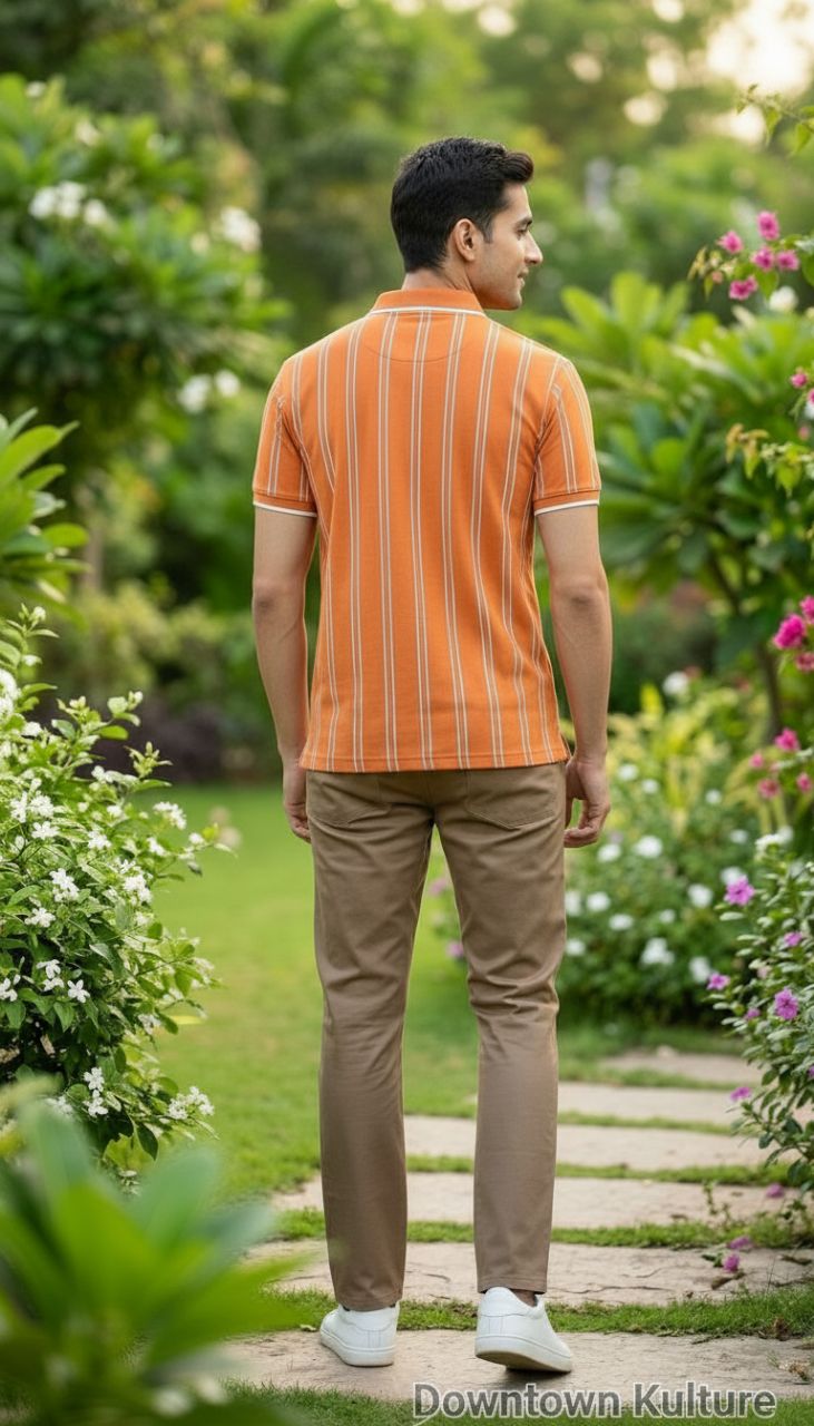 ZR Premium Striped Polo Shirt view 3