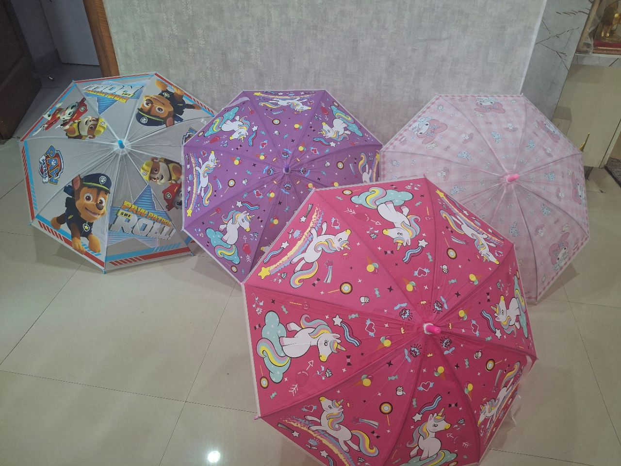 Kids' Cartoon Umbrella Set