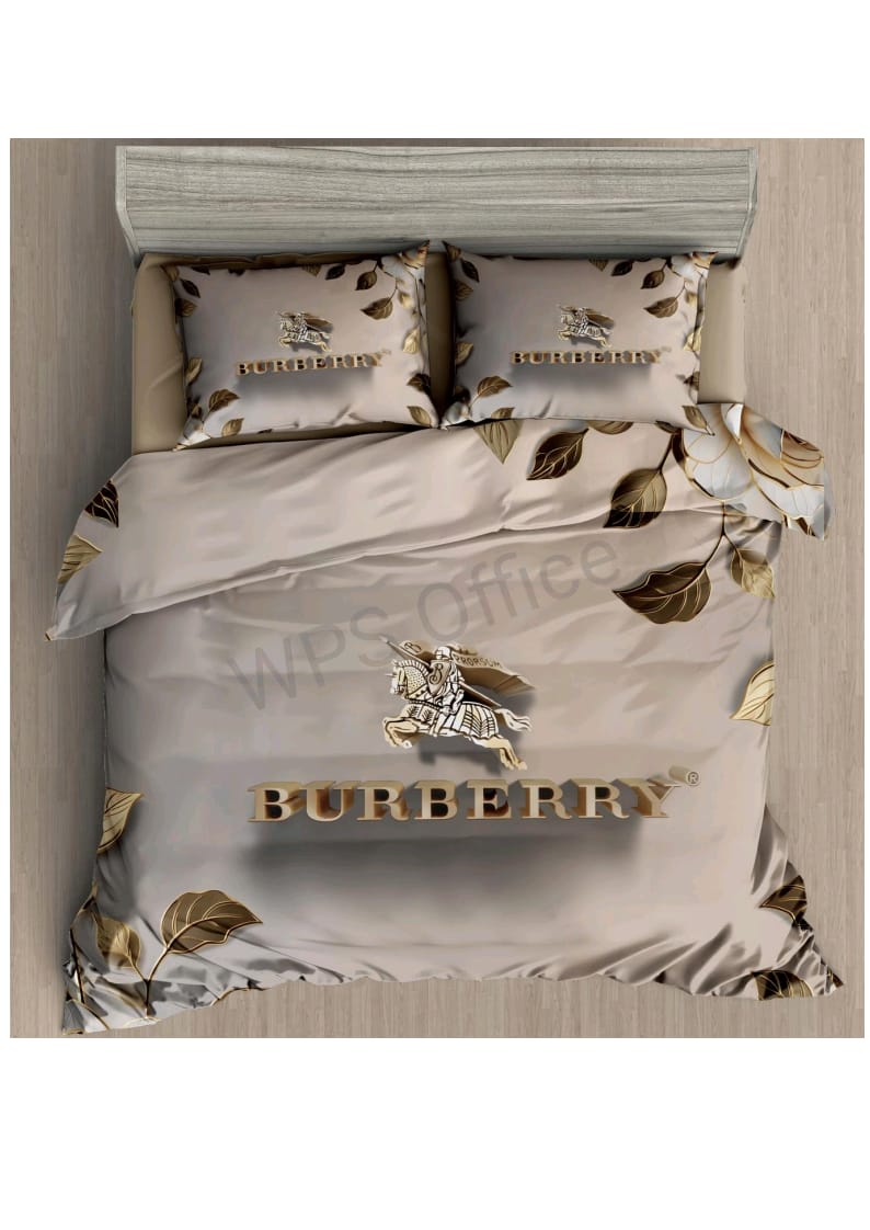 Burberry-Inspired Bedsheet Set