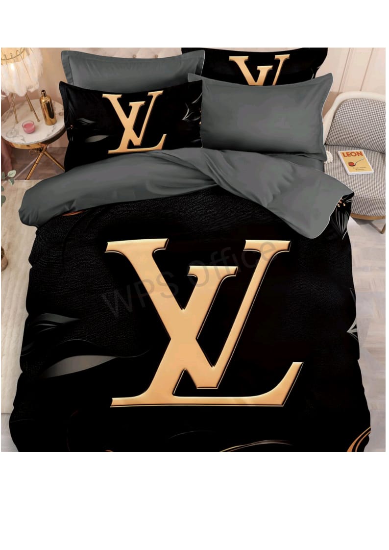 Luxury Black and Gold Bedsheet Set