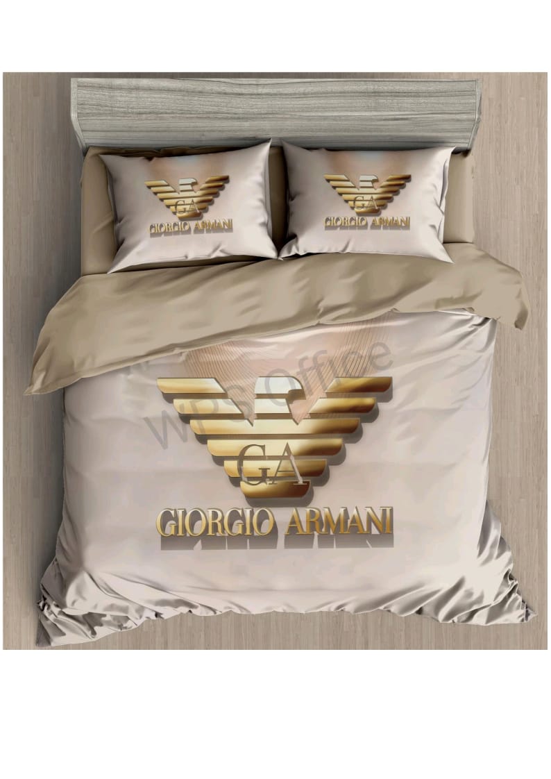 Giorgio Armani Logo Bedsheet Set