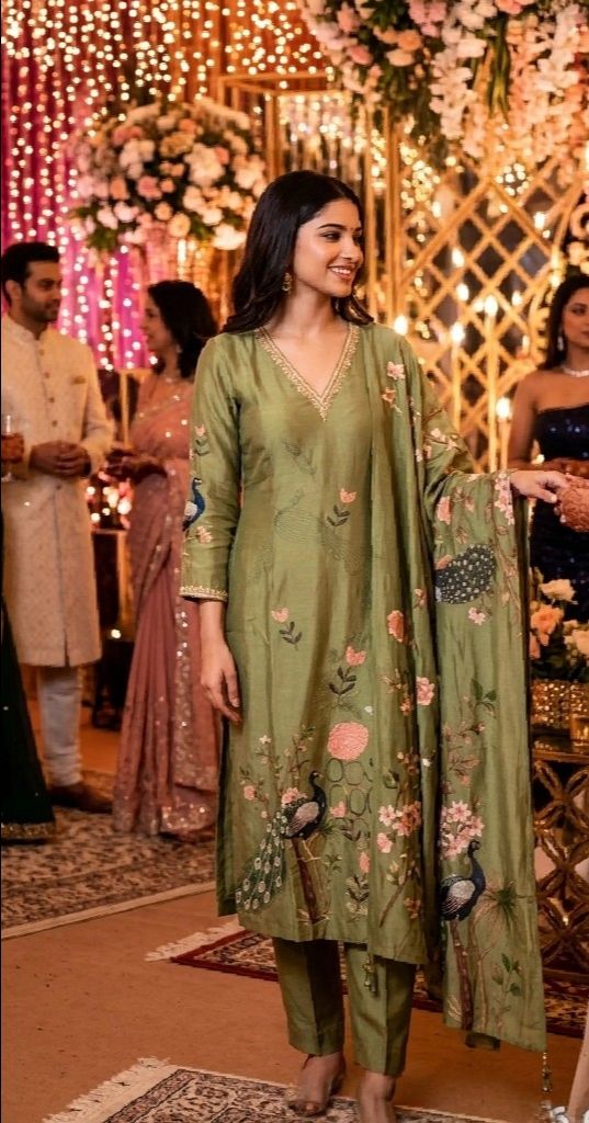 Modal  Silk Digital  Print  Kurti Set