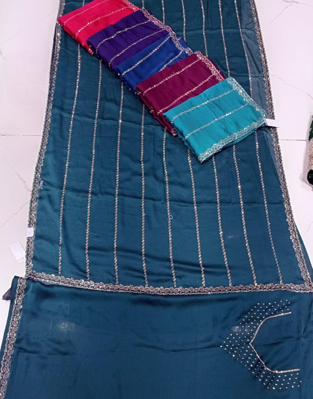 Embroidered Saree view 2