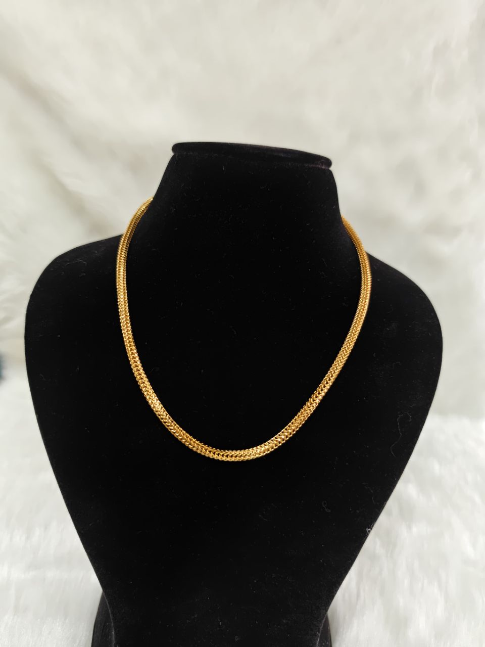 Gold Plated Necklace Box Chain view 2