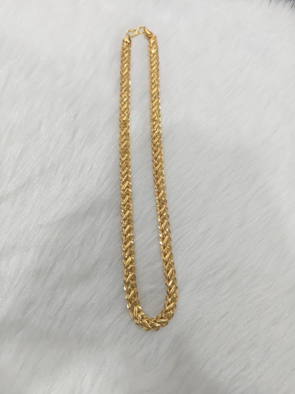 Gold Plated Kadi With Lotus Chain view 4