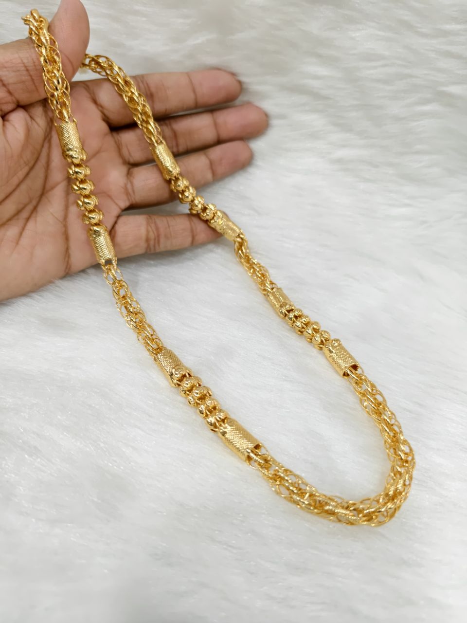 Pipe Fancy Chain With Bead Design view 4
