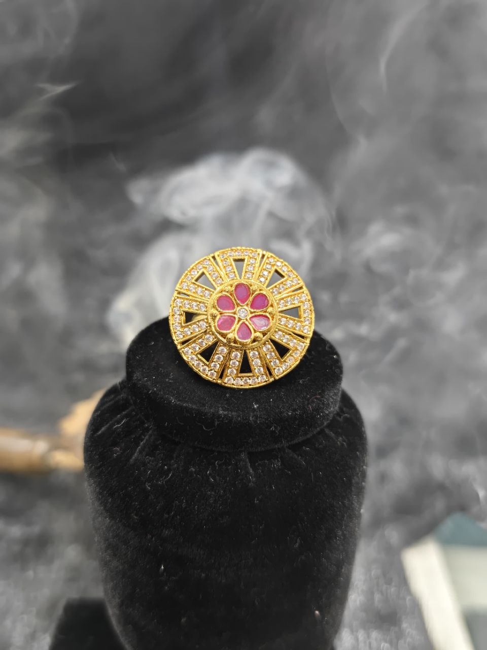 Navratan Cocktail Ring view 2
