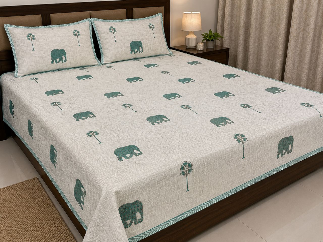 Premium Handcrafted Cotton Bedcover view 4