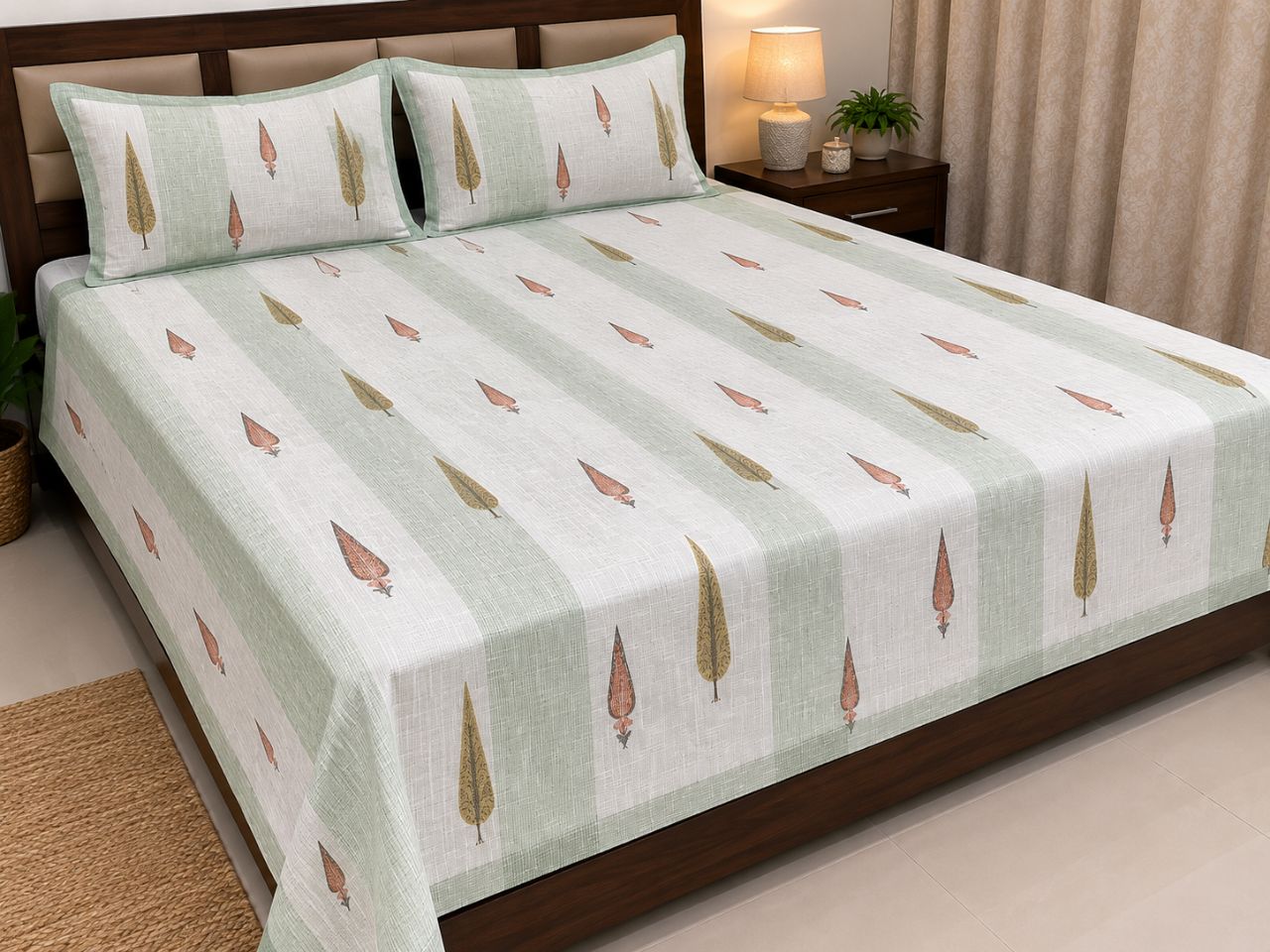 Premium Handcrafted Cotton Bedcover view 5