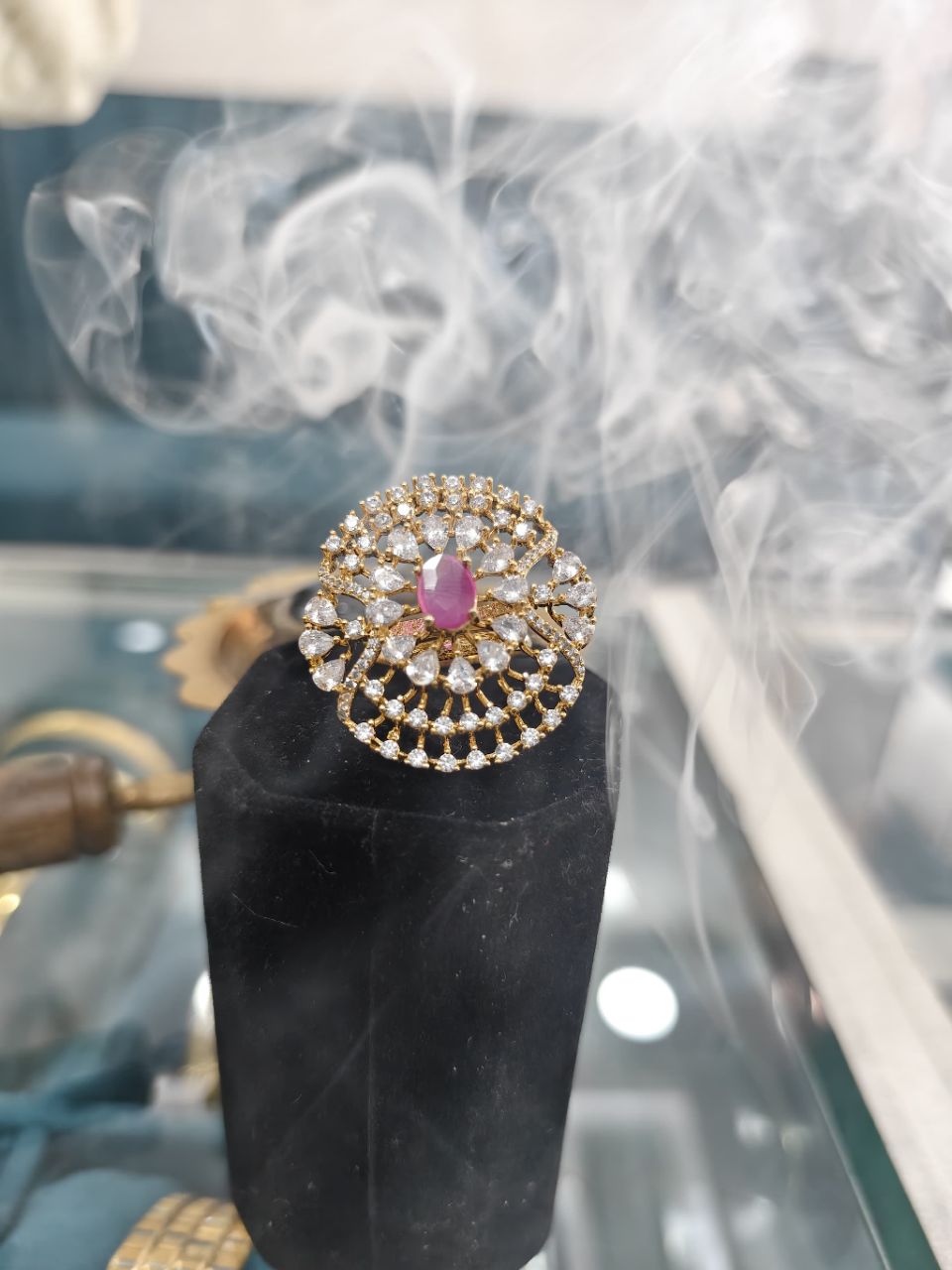 Ornate Cocktail Ring view 2