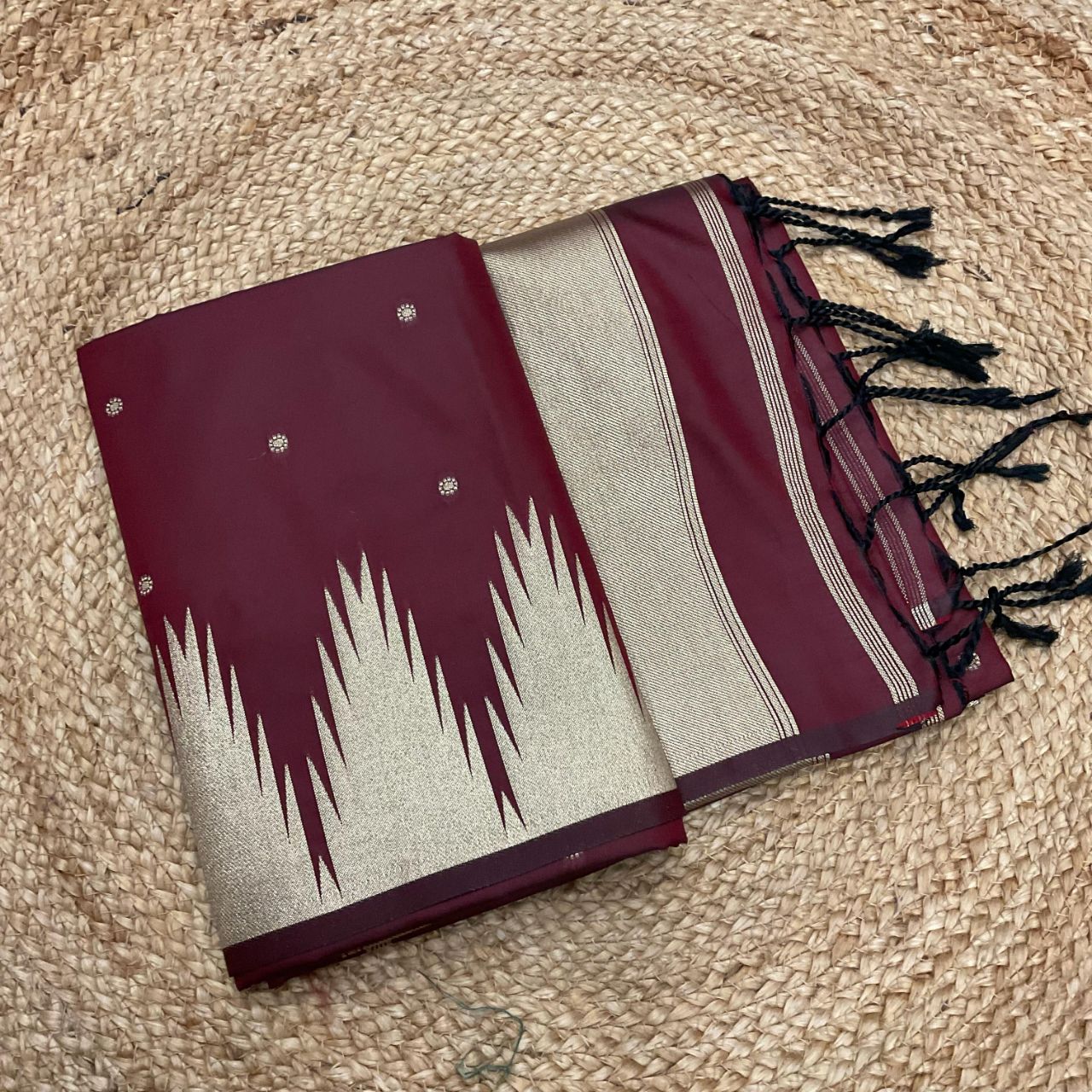 Temple Border Maroon view 2