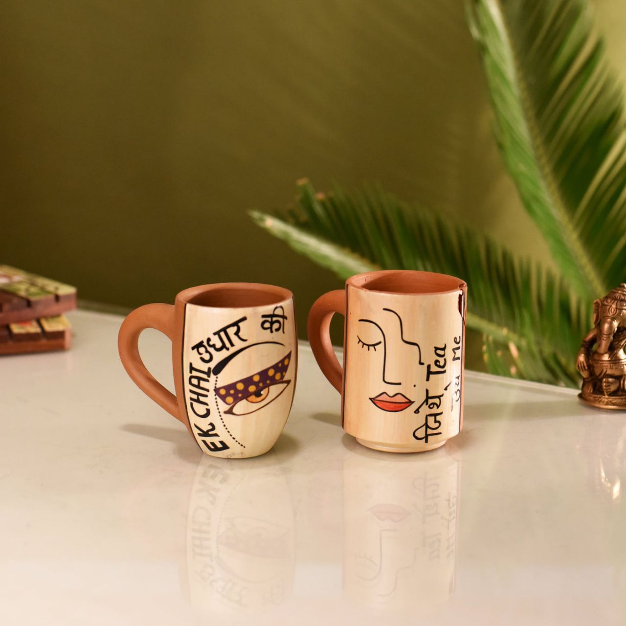 Terracotta Handcrafted Tea Mugs view 2