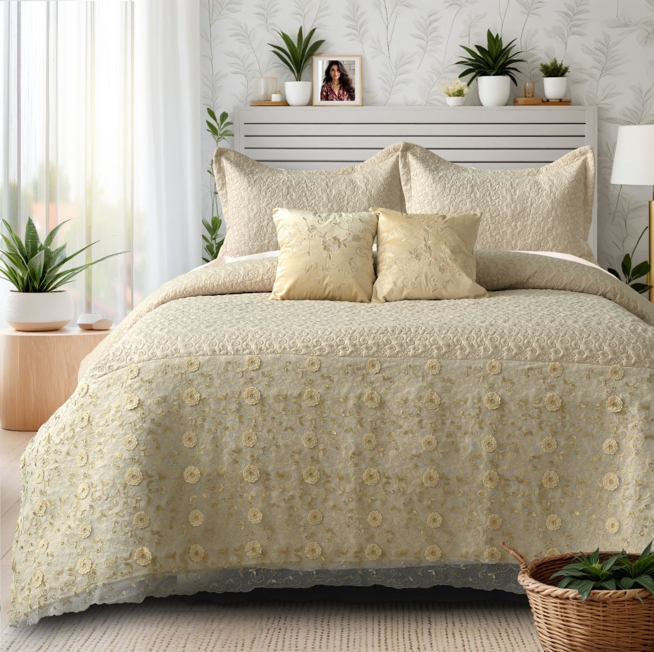 5 PCS PREMIUM BEDCOVER SET view 4