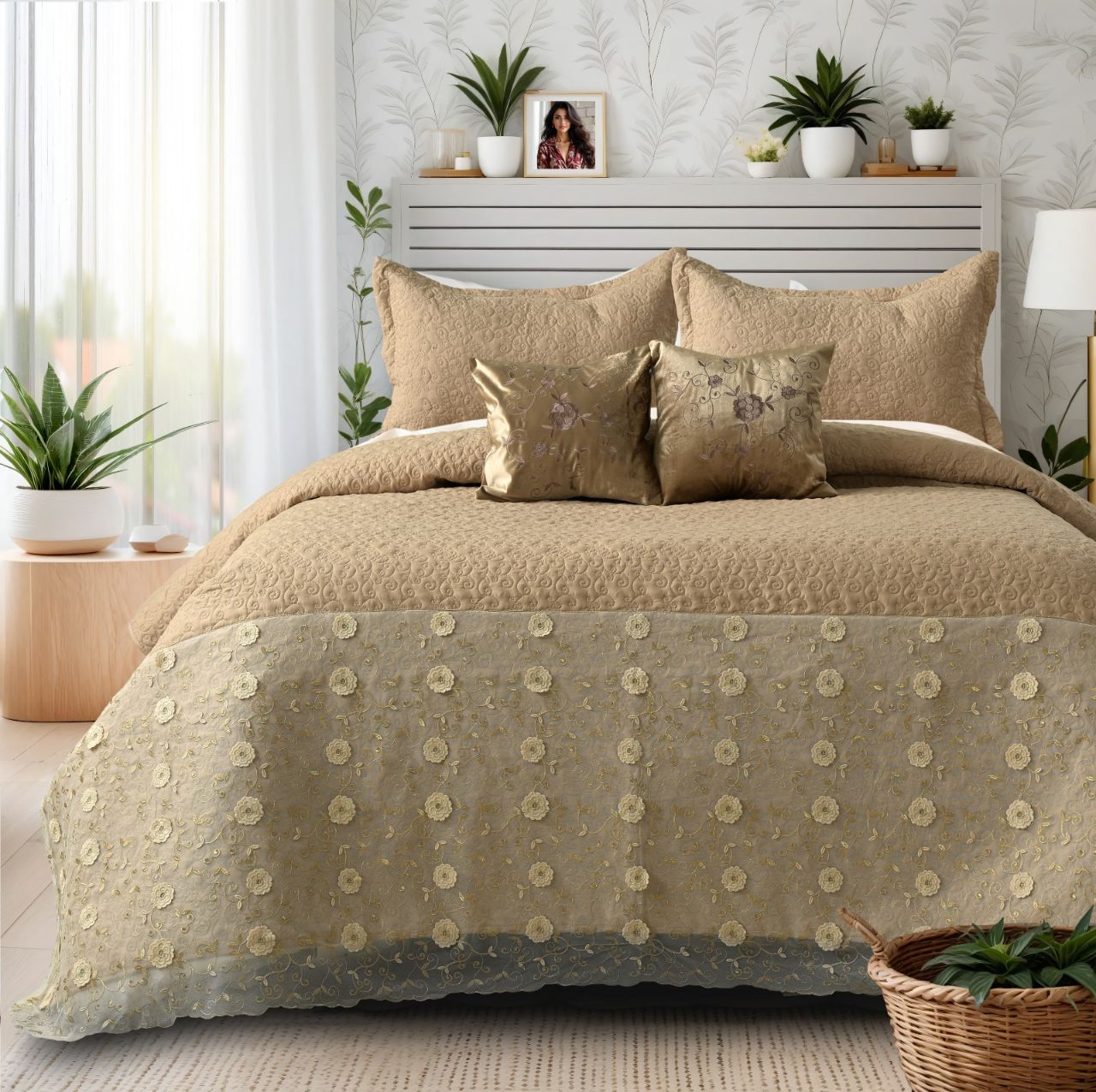 5 PCS PREMIUM BEDCOVER SET view 5