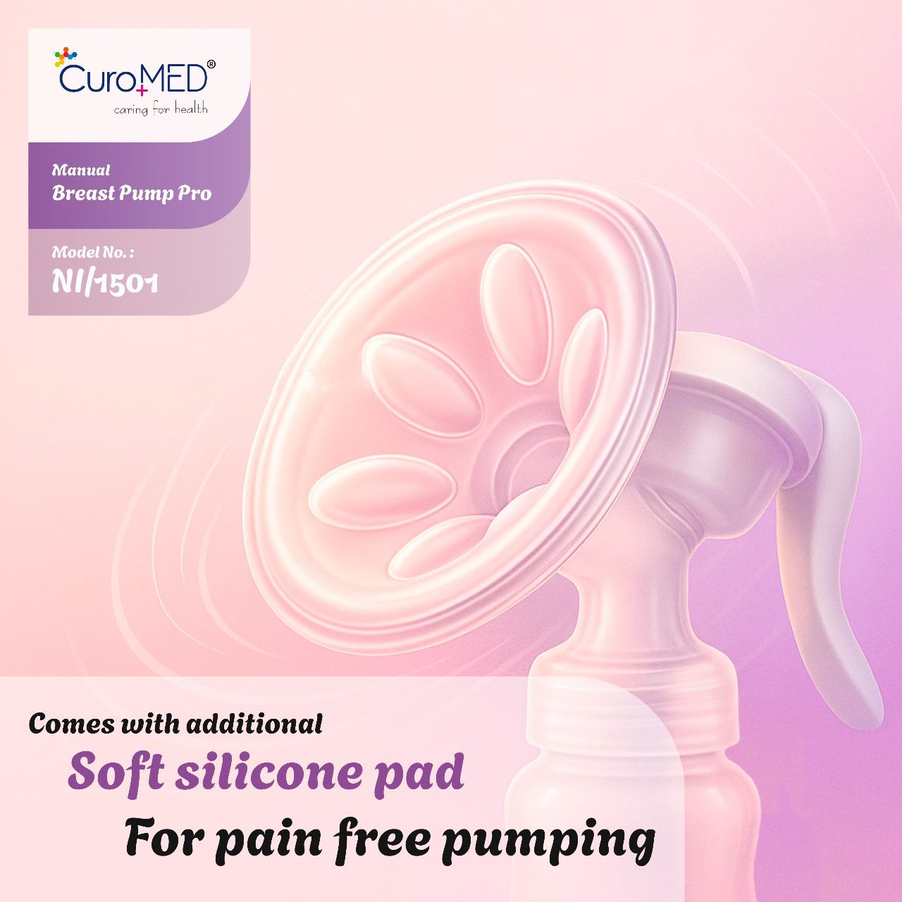 CuroMED Manual Breast Pump Pro view 6