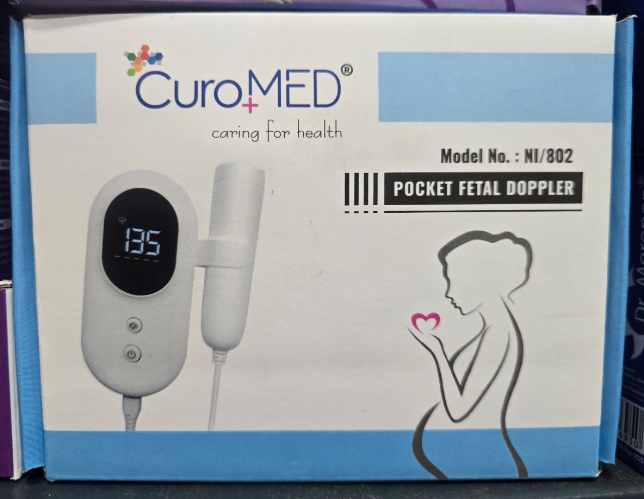 CuroMED Pocket Fetal Doppler Modal 802 view 5