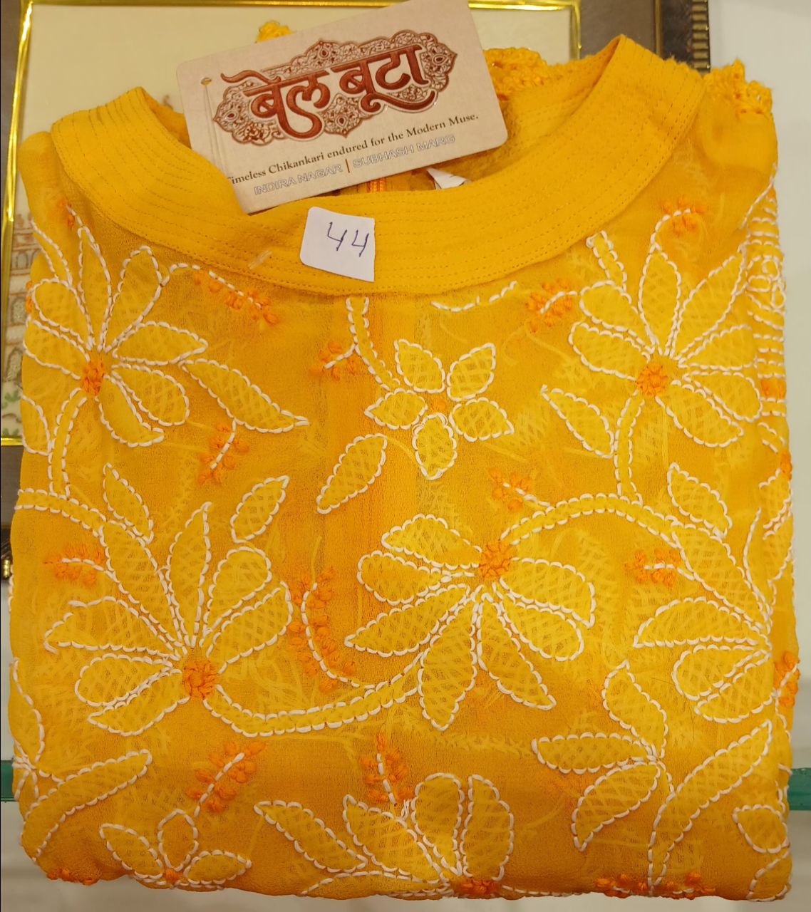 Chikankari Crop Top by Bel Boota view 9