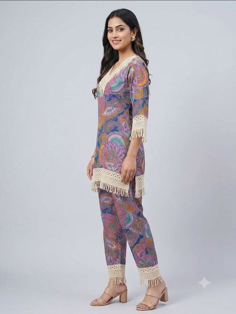 Vibrant Ethnic Kurta Set view 2